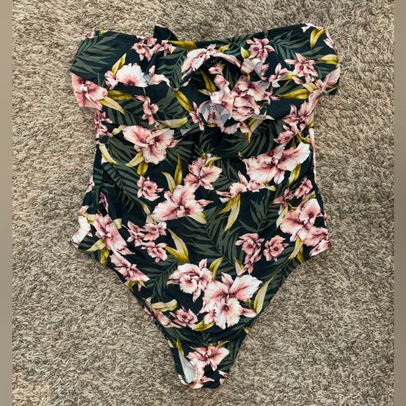Floral One-Piece Swimsuit - Picture 2 of 4
